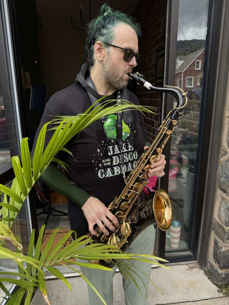 Bobby Ward, owner of Ketchup's Dice Bags on Etsy, livestreamer on Twitch, visual artist, and saxophonist.