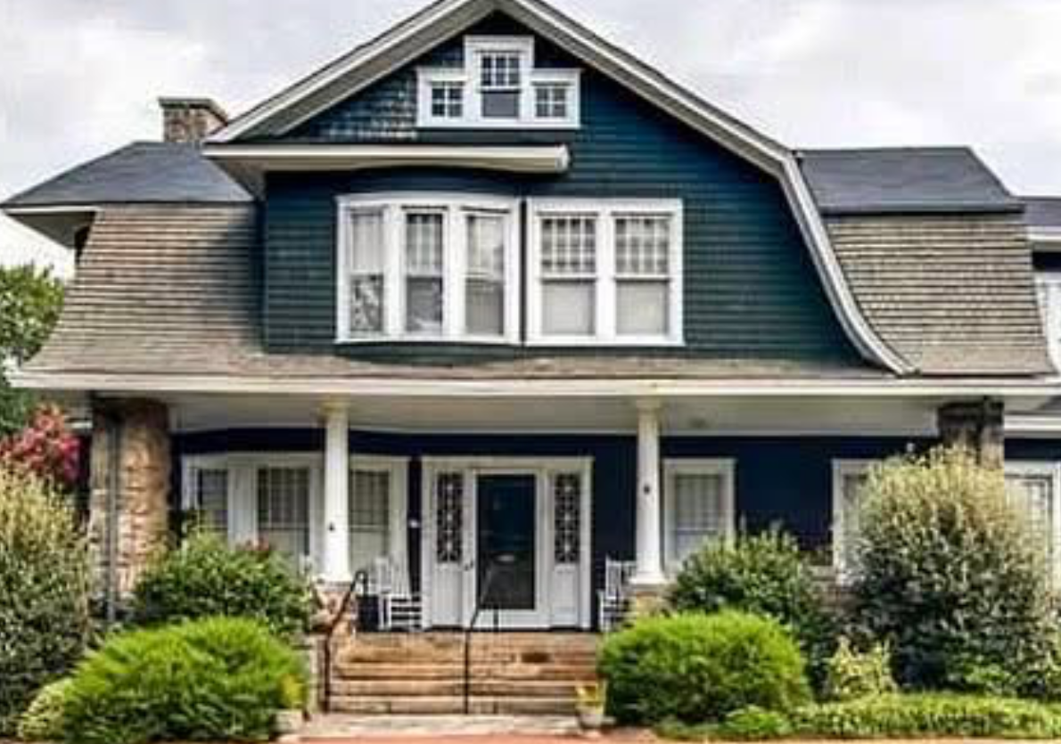 Front porch and entrance to the Shuford House