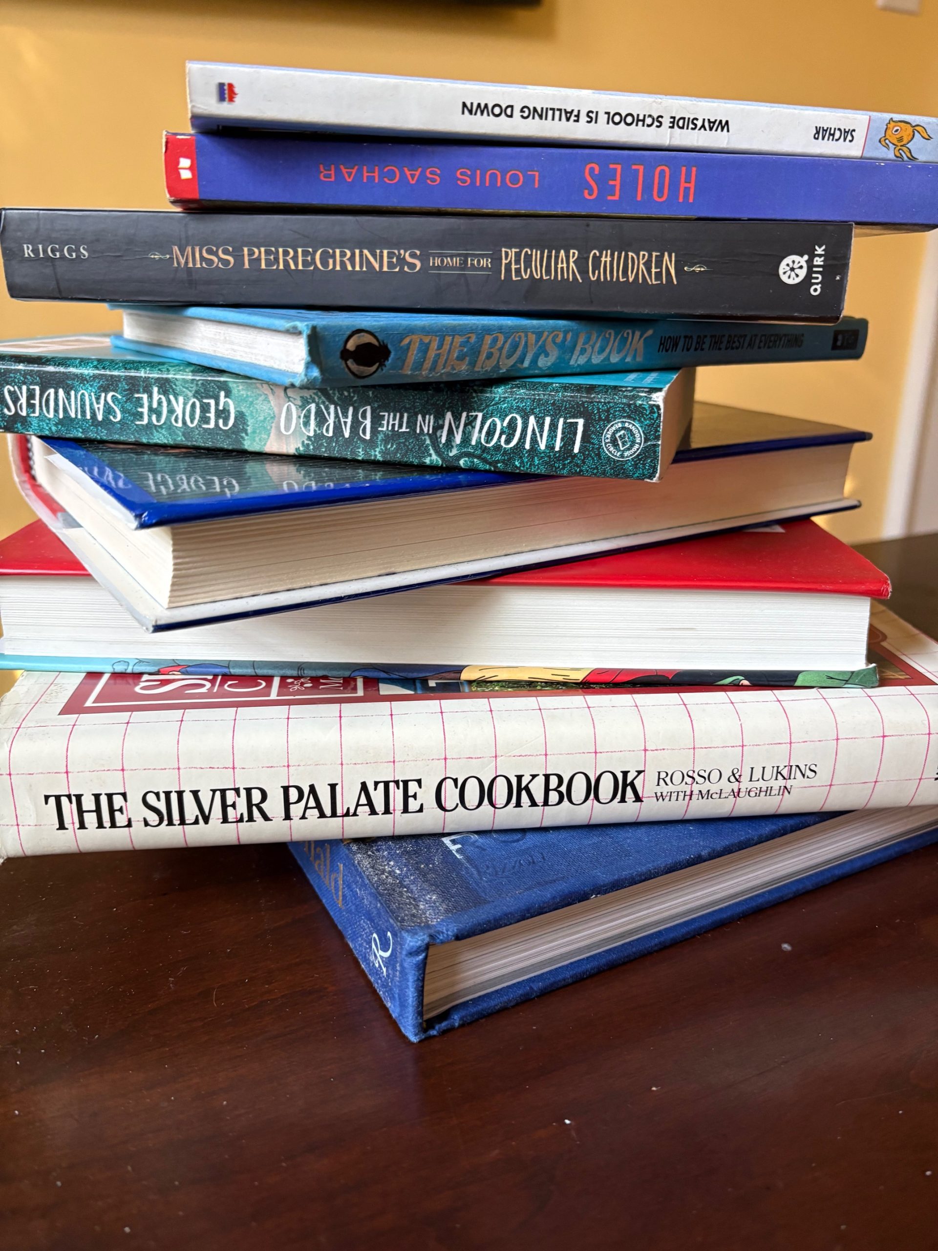 A pile of used books selected from regular Friends Sales