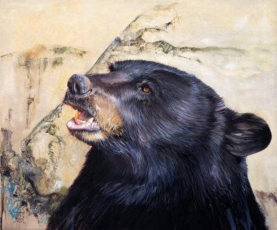 Every Bear knows a sacred place that is theirs alone where they commune with the Great Spirit under 