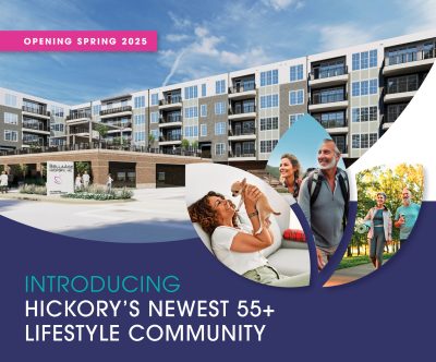 Rendering of BellaAge Hickory, a 55+ apartment community in Hickory NC