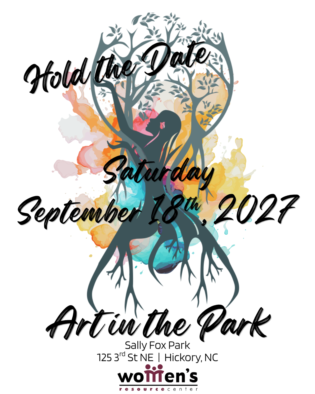 Art in the Park Logo Save the Date